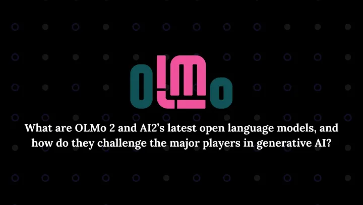 Logo for OLMo 2 and AI2's latest open language models.